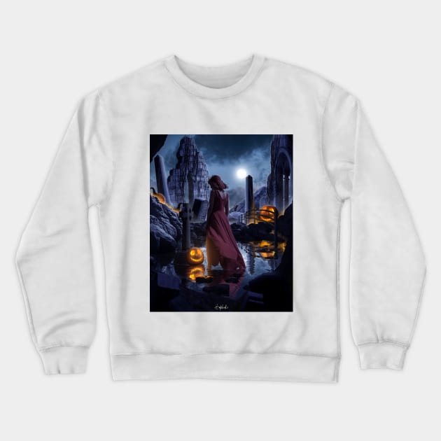 The Lost Maiden Crewneck Sweatshirt by ArijitWorks